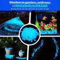 Glow-in-the-Dark Pebbles, 480pcs - Decorative Stones for Pathways, Gardens, and Pools, DIY Outdoor Decorative Rocks