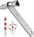 Bollard Key, Triangular Key for Barrier Posts, Double Size M12/M10 Wrench, 3-Point Key, Fire Brigade Key, Suitable for Barrier Posts and Guardrails